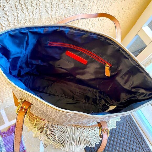 NEW TOMMY HILFIGER SIGNATURE LOGO DOUBLE STRAP TOTE - Picture 15 of 16
